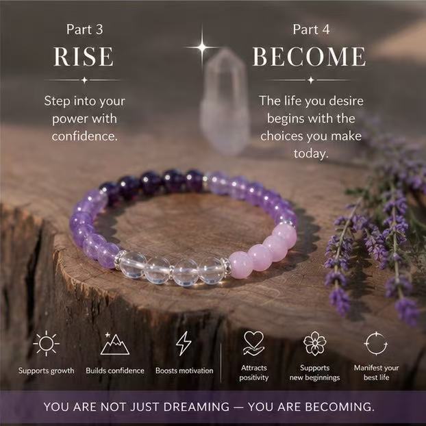 Purple Gradient Amethyst Bracelet | Pisces & February Birthstone Jewelry for Women